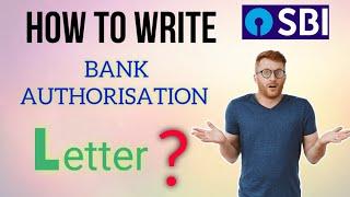 How to write bank authorization letter for the collection of documents.