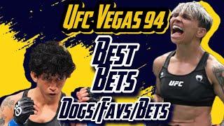 UFC Vegas 94 Bets - Promising Underdogs, Best Inexpensive Favorites, and Best Bets