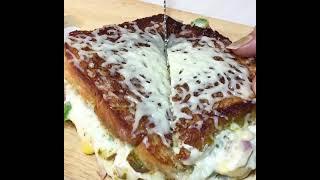 Tawa bread pizza sandwich | cheese sandwich in 2 minutes | No oven | street style