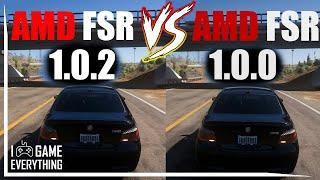 AMD FSR 1.0.2 VS 1.0.0