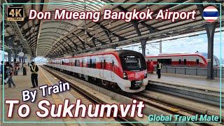 Don Mueang Airport Train to Central Bangkok RED SRT  Thailand