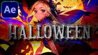 Halloween Witch Animation Tutorial with AE Project Files (Can turn on Subtitles)