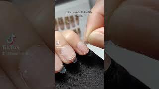 How to apply press-ons with glue tabs  #pressonnails #viral #nails #shorts