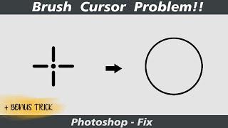 Brush Preview not Showing in Photoshop - Brush circle not showing in photoshop - Photoshop tutorials