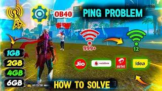 High Ping Problem In Free Fire | Free Fire Ping Problem Solution | Free Fire 999+ Problem