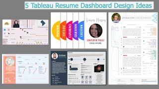 5 Tableau Dashboard Design Ideas to Build Resume For Your Next Job - Nov 22