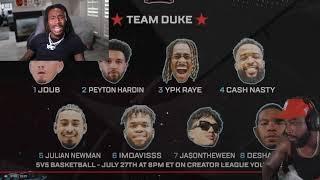 YPK RAYE REACTS TO GETTING DRAFTED BY DUKE