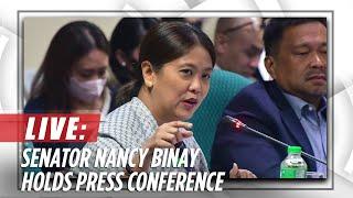 Senator Nancy Binay holds press conference | ABS-CBN News