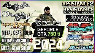 RPCS3 IN 2024 - GTX 750 Ti & i5 4460 | 15 Games Tested in 2024