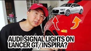 INSTALLING AUDI SIGNAL LIGHTS ON LANCER GT/INSPIRA? Pasang Lampu SIGNAL MACAM AUDI