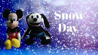 Mickey and Oswalds snow day!!!