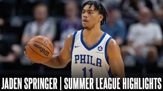 Jaden Springer FULL 2023 Summer League Highlights ᴴᴰ