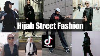 Beautiful Hijab Girl Street Fashion on Tik-Tok . Compilation video 