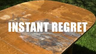 Saving A Vintage Ethan Allen Table | Bleaching Furniture | Furniture Refinishing & Restoration