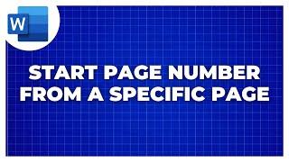 How To Start a Page Numbering in MS Word From a Specific Page