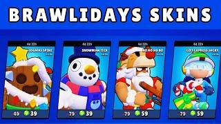 BRAWLIDAYS SKINS !!!!