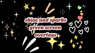 ⭐sparkles and  stars green screen aesthetic overlays ⭐