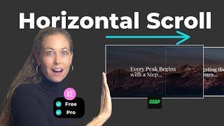 Ultimate Elementor Horizontal Scroll Tutorial: Free & Pro (Step-by-Step 2024)