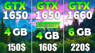 GTX 1650 SUPER vs GTX 1650 vs GTX 1660 Test in 8 Games
