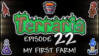 Let's Play Terraria | I built an OVERPOWERED mob farm in Terraria! (Episode 22)