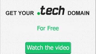 How to get a free .TECH domain + Free hosting!