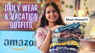AMAZON Kurta & Dresses Haul | Dailywear/Vacation Outfits | All under Rs 999
