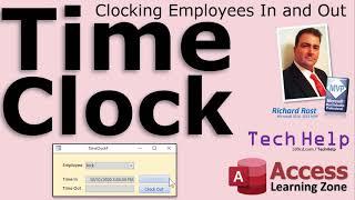 Create a Time Clock Form in Microsoft Access. Clock In and Out using Buttons, Prevent Manual Entry