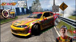 ADAM LZs 1000hp S15 GoPro - NEW Realistic GTA 5 Map MOD... ITS HUGE!!