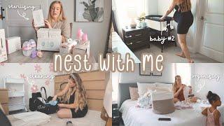 Nesting For Baby #2! | Nursery Organization and Preparing for a Newborn