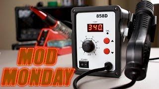 HOW TO USE A 858D HOT AIR REWORK STATION - MOD MONDAY EP5