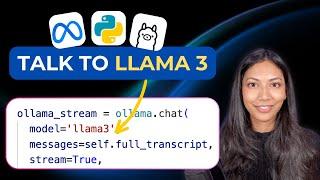 Build A Talking AI with LLAMA 3 (Python tutorial)