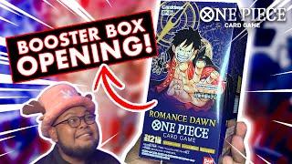 *NEW* OPENING UP THE FIRST BOOSTER BOX FOR THE ONE PIECE CARD GAME!!!