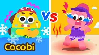 Hot And Cold at the Beach Nursery Rhymes & Kids Songs | Cocobi