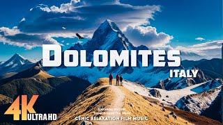 Dolomites 4K (60FPS) • Scenic Relaxation Film with Cinematic Relaxing Music - Nature Video Ultra HD