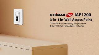 Edimax Pro IAP1200 3-in-1 In-Wall PoE Access Point Application Video US version