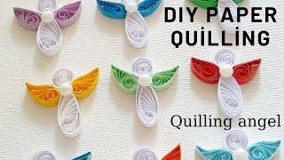 Quilling Angel, DIY Paper quilling, How to make Quilling, Christmas Angel ornament, Christmas decor