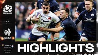 HIGHLIGHTS | 󠁧󠁢󠁳󠁣󠁴󠁿 SCOTLAND V FRANCE  | 2024 GUINNESS MEN'S SIX NATIONS RUGBY