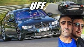 ANGRY V8  & Close Call! BMW E90 M3 vs Nürburgring