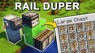 Rail Duplicator Farm in Minecraft 1.21 (Tutorial)