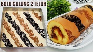 RESEP BOLU GULUNG PANGGANG 2 TELUR SUPER LEMBUT DAN ANTI GAGAL