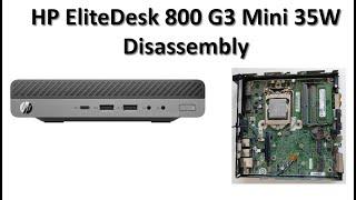 HP EliteDesk 800 G3 DM Desktop Mini Business PC (35W) Teardown