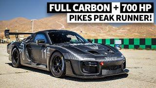 Jeff Zwart Tests the Insane 700hp Bare Carbon Porsche 935 Pikes Peak Special