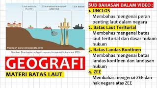 Materi Batas Laut : Batas Laut Teritorial, Landas Kontinen, dan ZEE - GEOGRAFI SMA