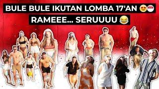 BULE BULE IKUTAN LOMBA 17AN | SERUU BANGET AMPE JATUH BANGUN TAPI HEPIIII  | HUT RI KE-77 MERDEKA!