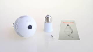 ENVOY CCTV Bulb Camera with 360 degree Video coverage and auto LED light on & off system