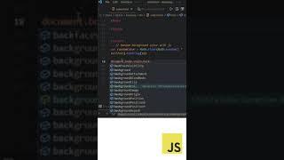 Random Background color with #javascript | #coding #shorts