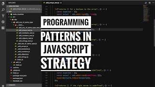 Programming patterns in Javascript - Strategy