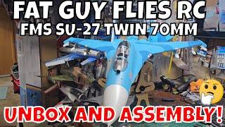 FMS SU-27 TWIN 70MM UNBOX AND ASSEMBLY! by FGFRC #aviation #rcjets #rc