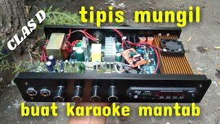 ide usaha,AMPLI KARAOKE super SLIM full power,klas D paling mantab suaranya.