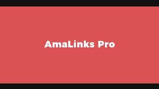 AmaLinks Pro Demo Video - Classic Editor